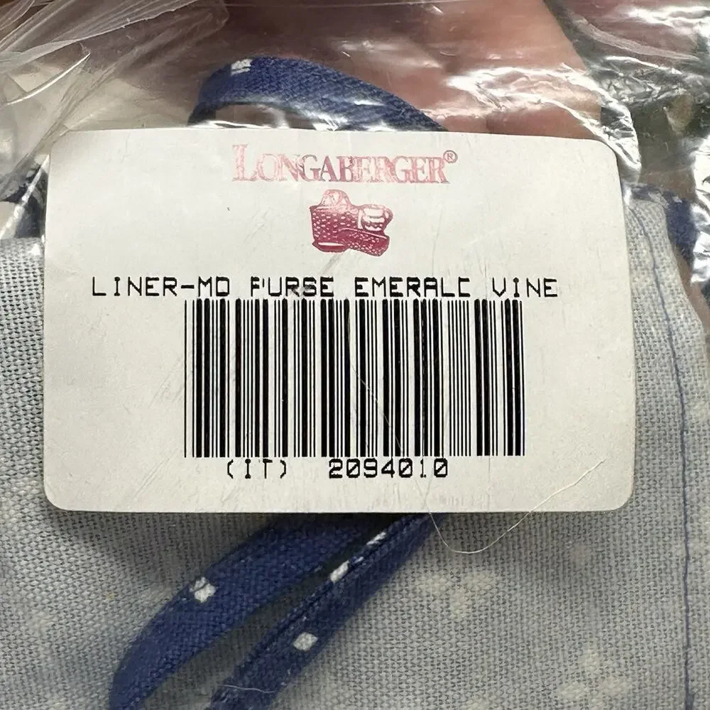 Longaberger 1997 Lunch Box with Two Cloth Liners